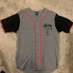 Vintage stussy baseball world tour tee sz medium